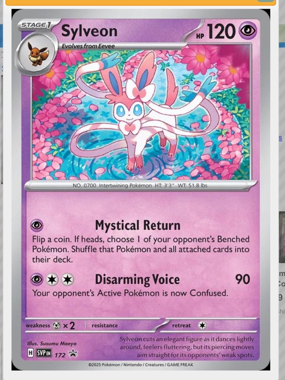 Sylveon #172 Pokemon Promo